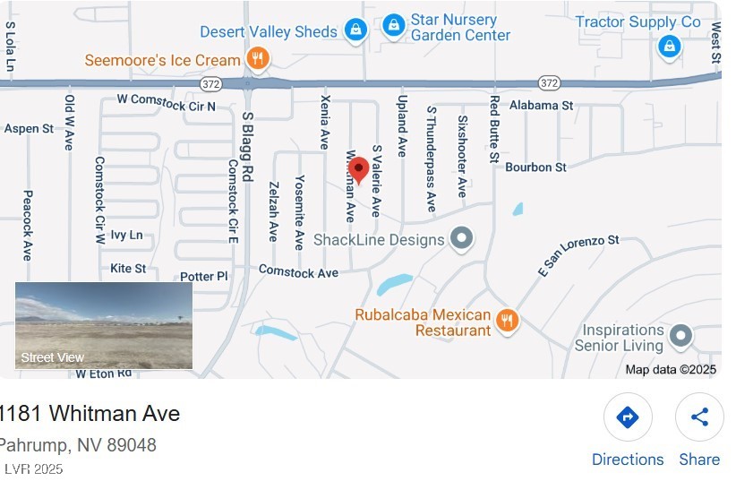 1181 S Whitman Avenue, Pahrump