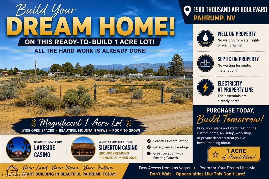 1580 Thousandaire Boulevard, Pahrump